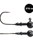 3/16 oz Tungsten Ball Head Jig Head (3 pack) - Available in 3 Colors! - WOO! TUNGSTEN