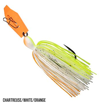 Z-Man ChatterBait Big Blade 1/2oz / Chartreuse White Orange