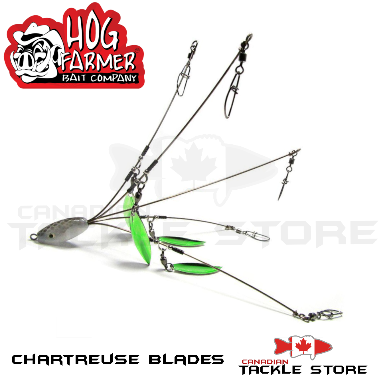 Hog Farmer 5 Wire 8 Blade Rigs – Canadian Tackle Store