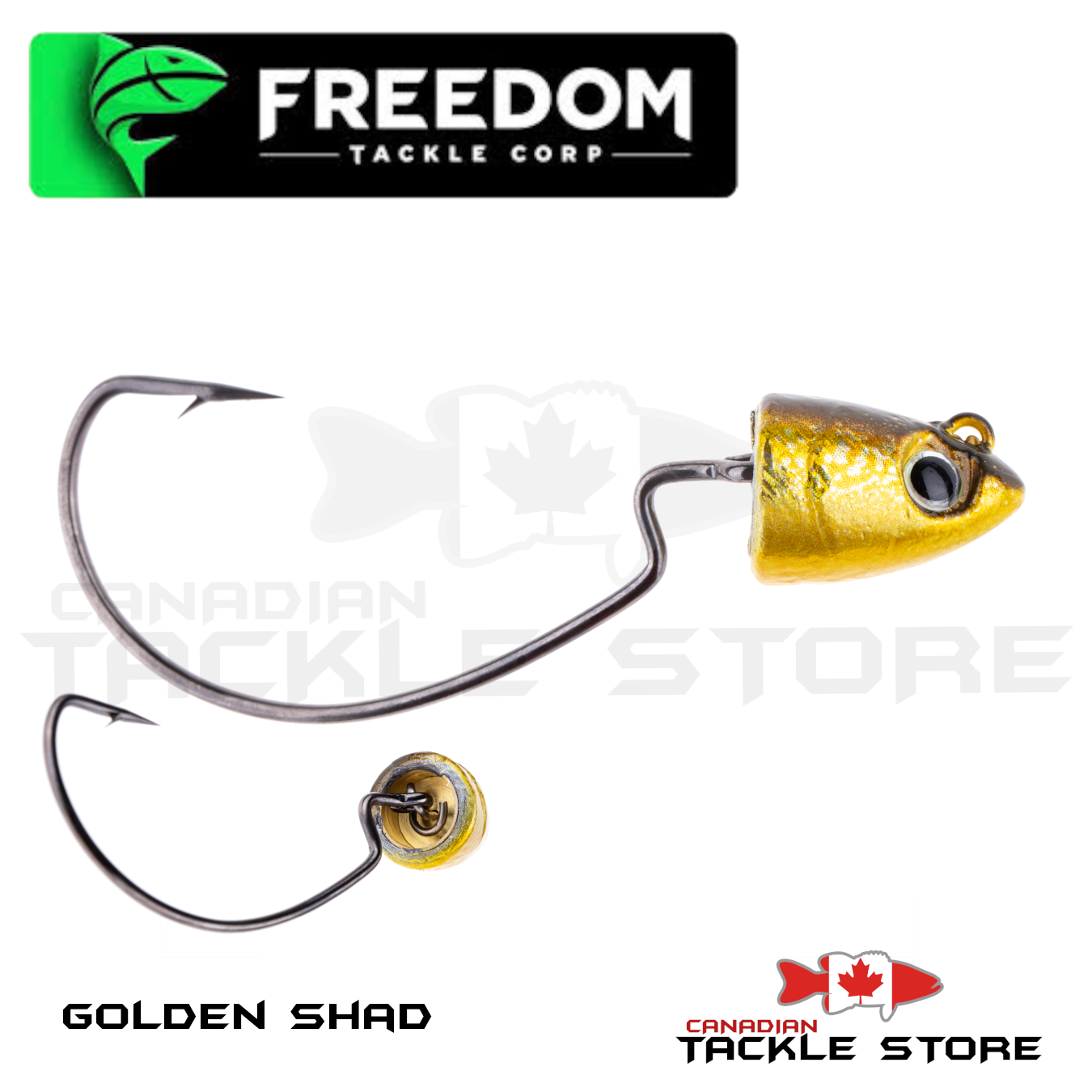 Freedom Hydra Swing Swimbait Head Golden Shad / 1 oz.