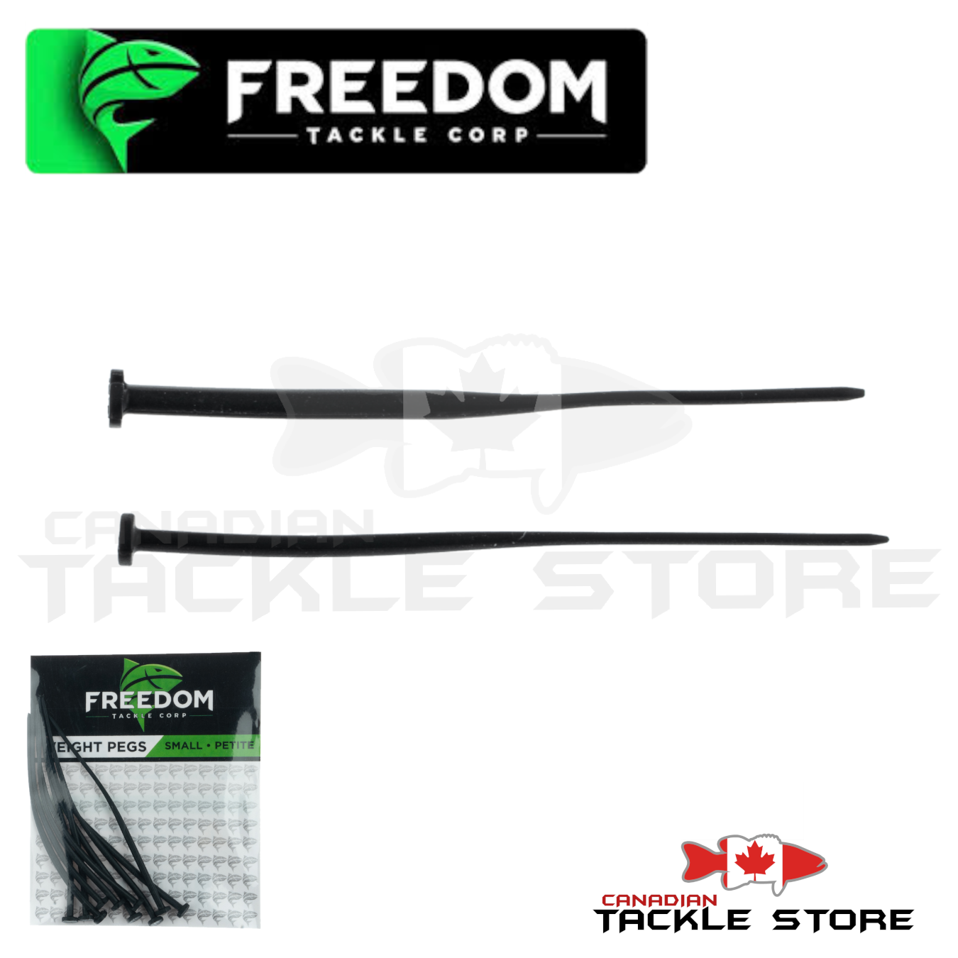 Freedom Tackle Rubber Weight Pegs – Canadian Tackle Store