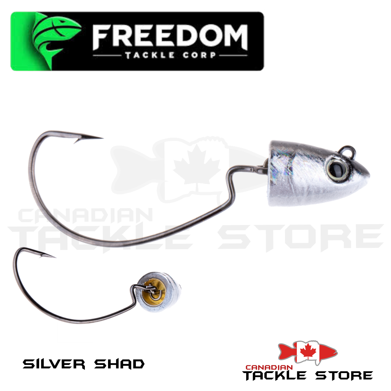 Freedom Tackle Hydra Hybrid Swimbait Head 1 oz / Silver Shad