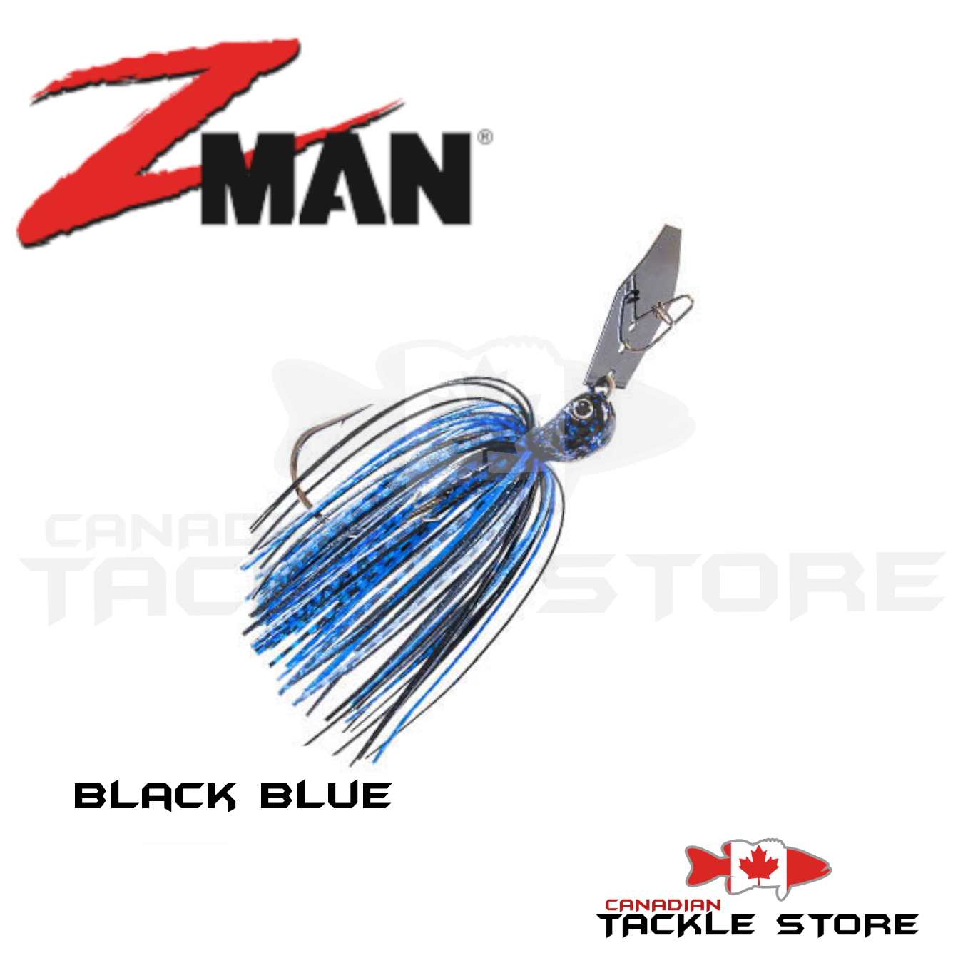 Z-Man Chatterbait Jack Hammer 1/2 OZ / BLACK/BLUE