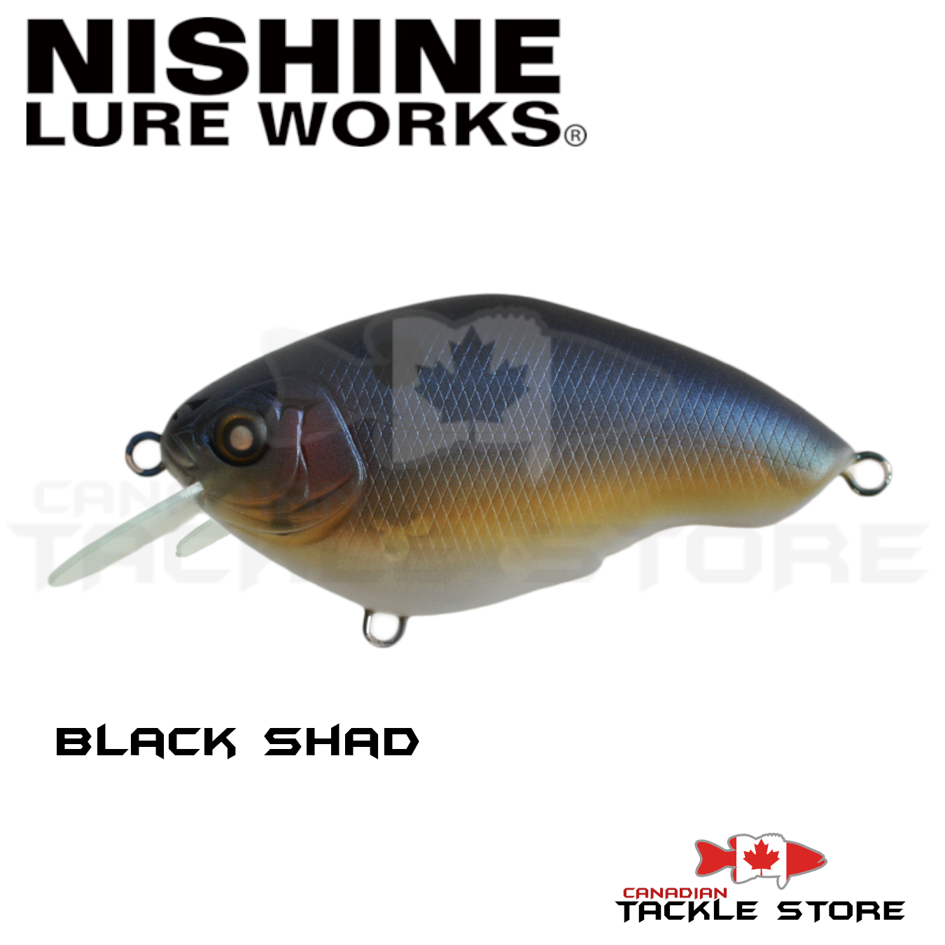 Nishine Lure Works Chippawa RB Silent Black Shad