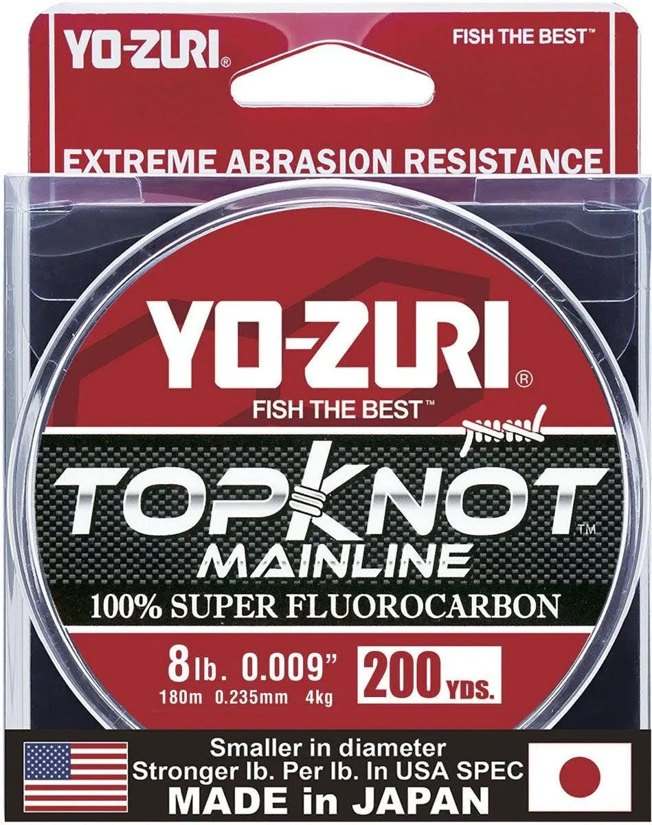 Yo-Zuri TopKnot Mainline Fluorocarbon Line – Canadian Tackle Store