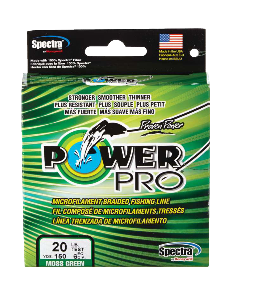 Power Pro Braided Line 30 lb / Moss Green / 150 Yard