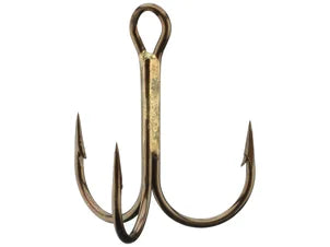 VMC Round Bend Treble Hook 9649 #3 / Bronze