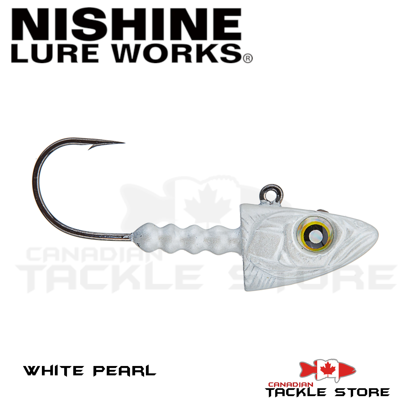 Nishine Lure Works Smelt Head 5/8oz / 4/0 / Pearl White