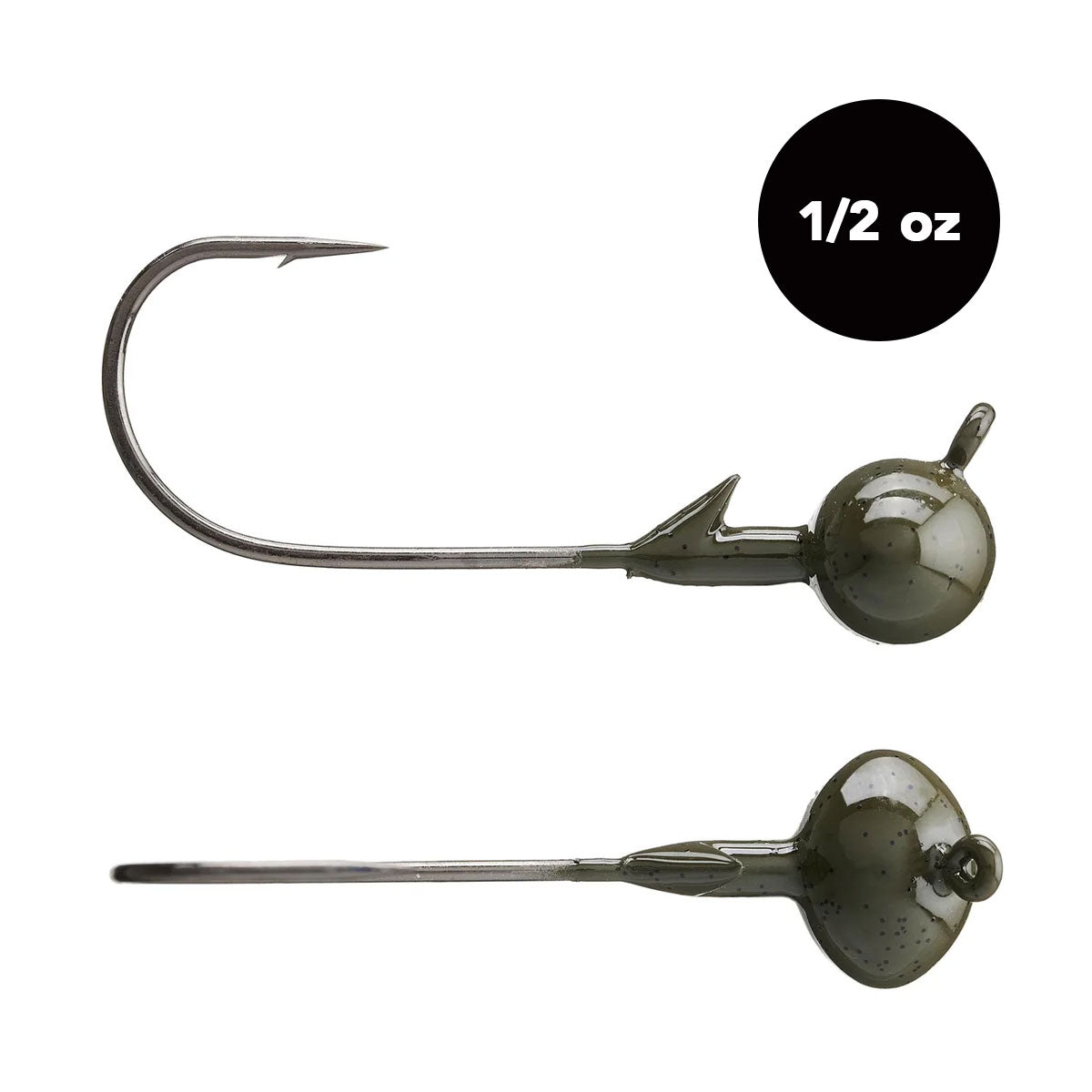 1/2 oz Tungsten Football Jig Head (2 pack) - Available in 2 Colors! - WOO! TUNGSTEN
