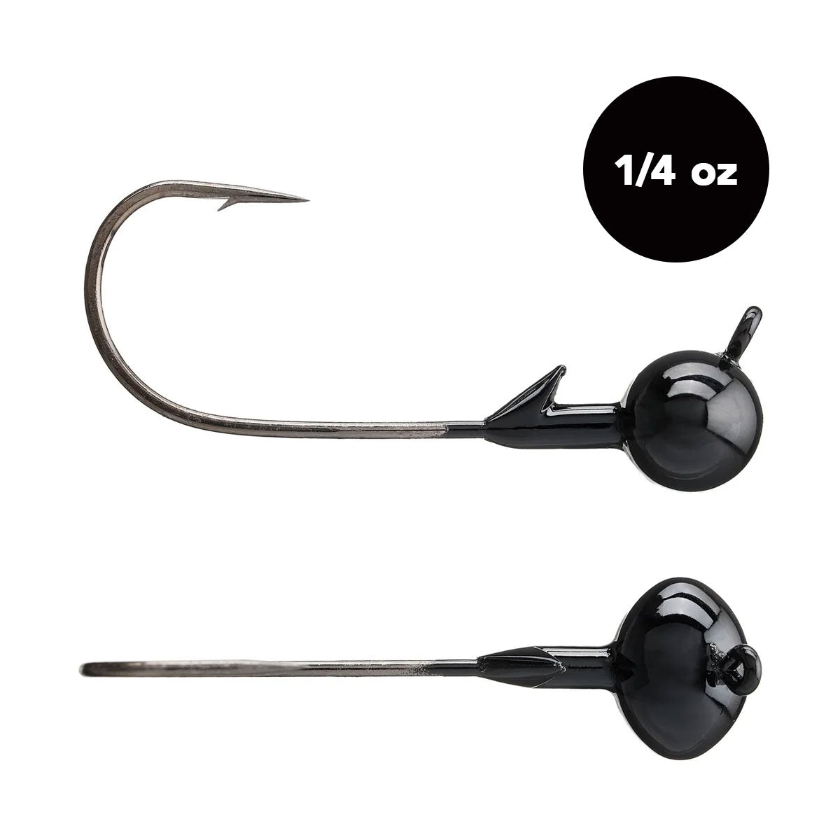 1/4 oz Tungsten Football Jig Head (3 pack) - Available in 2 Colors! - WOO! TUNGSTEN