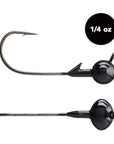 1/4 oz Tungsten Football Jig Head (3 pack) - Available in 2 Colors! - WOO! TUNGSTEN