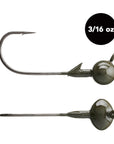 3/16 oz Tungsten Football Jig Head (3 pack) - Available in 2 Colors! - WOO! TUNGSTEN