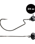 3/4 oz Tungsten Football Swing Head (1 pack) - Available in 2 Colors! - WOO! TUNGSTEN
