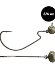 3/4 oz Tungsten Football Swing Head (1 pack) - Available in 2 Colors! - WOO! TUNGSTEN