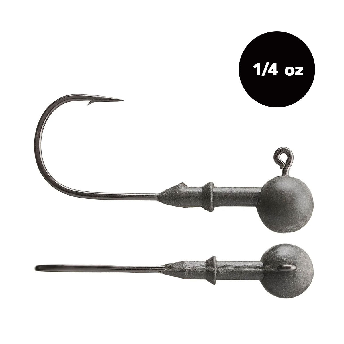 1/4 oz Tungsten Ball Head Jig Head (2 pack) - Available in 3 Colors! - WOO! TUNGSTEN