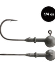 1/4 oz Tungsten Ball Head Jig Head (2 pack) - Available in 3 Colors! - WOO! TUNGSTEN