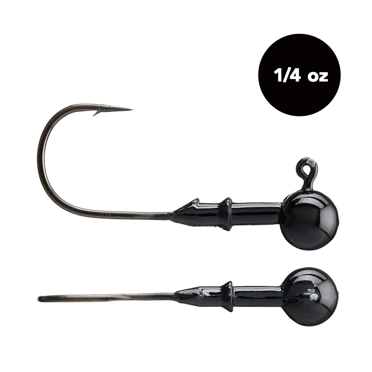 1/4 oz Tungsten Ball Head Jig Head (2 pack) - Available in 3 Colors! - WOO! TUNGSTEN