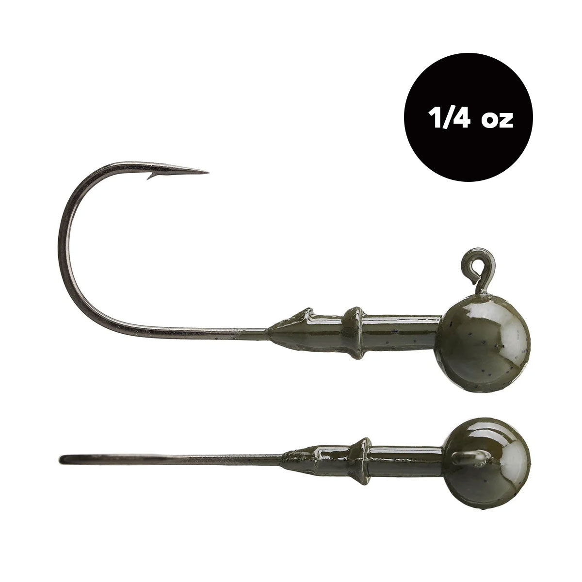1/4 oz Tungsten Ball Head Jig Head (2 pack) - Available in 3 Colors! - WOO! TUNGSTEN
