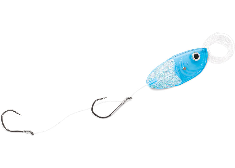 Luhr-Jensen Cut Bait Head with Rigging Chartreuse Glow