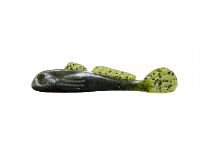 Grumpy Baits Goliath Goby Natural Goby/Chartreuse
