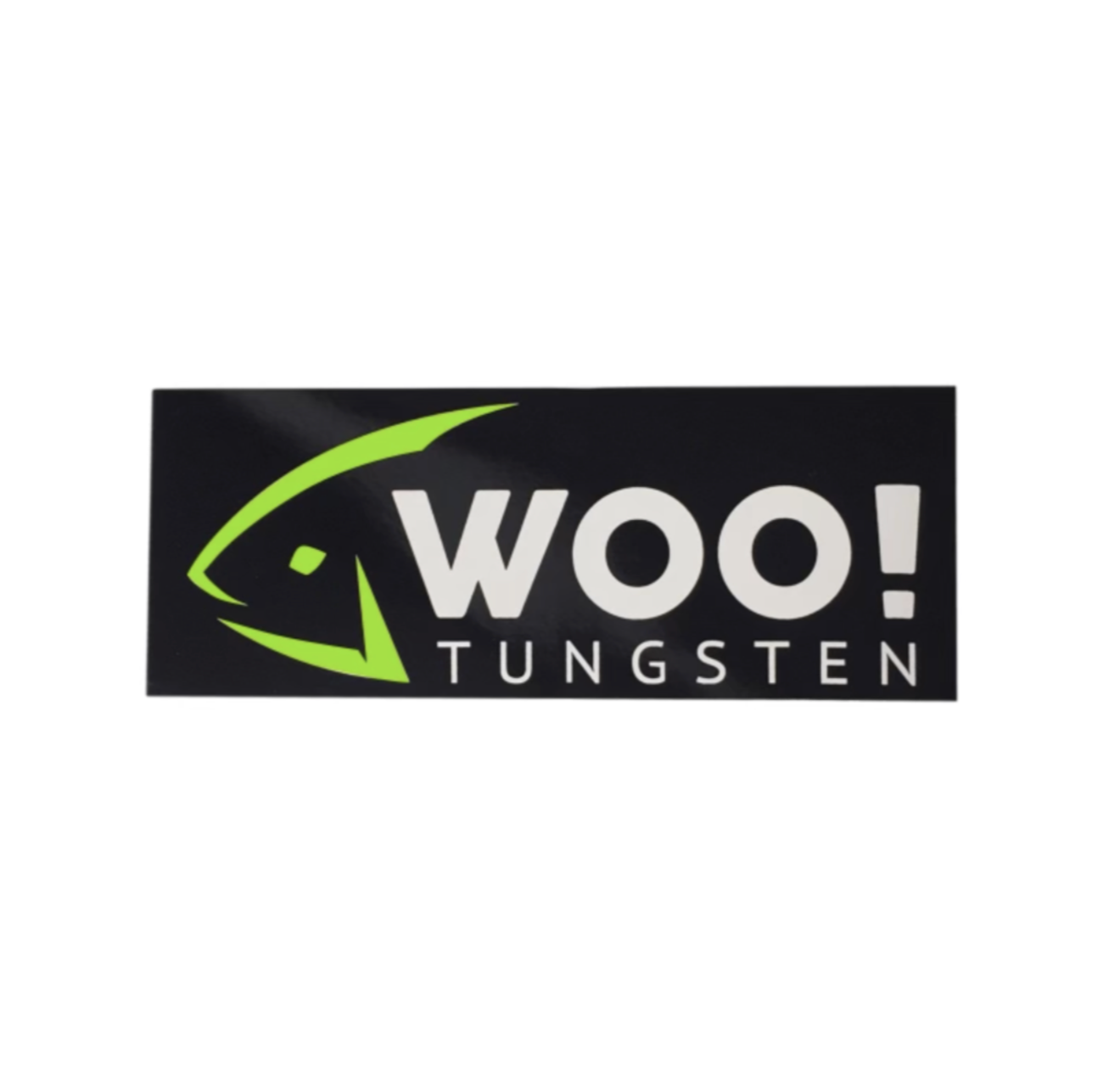 WOO! Tungsten Vinyl Sticker (Green, Black &amp; White)