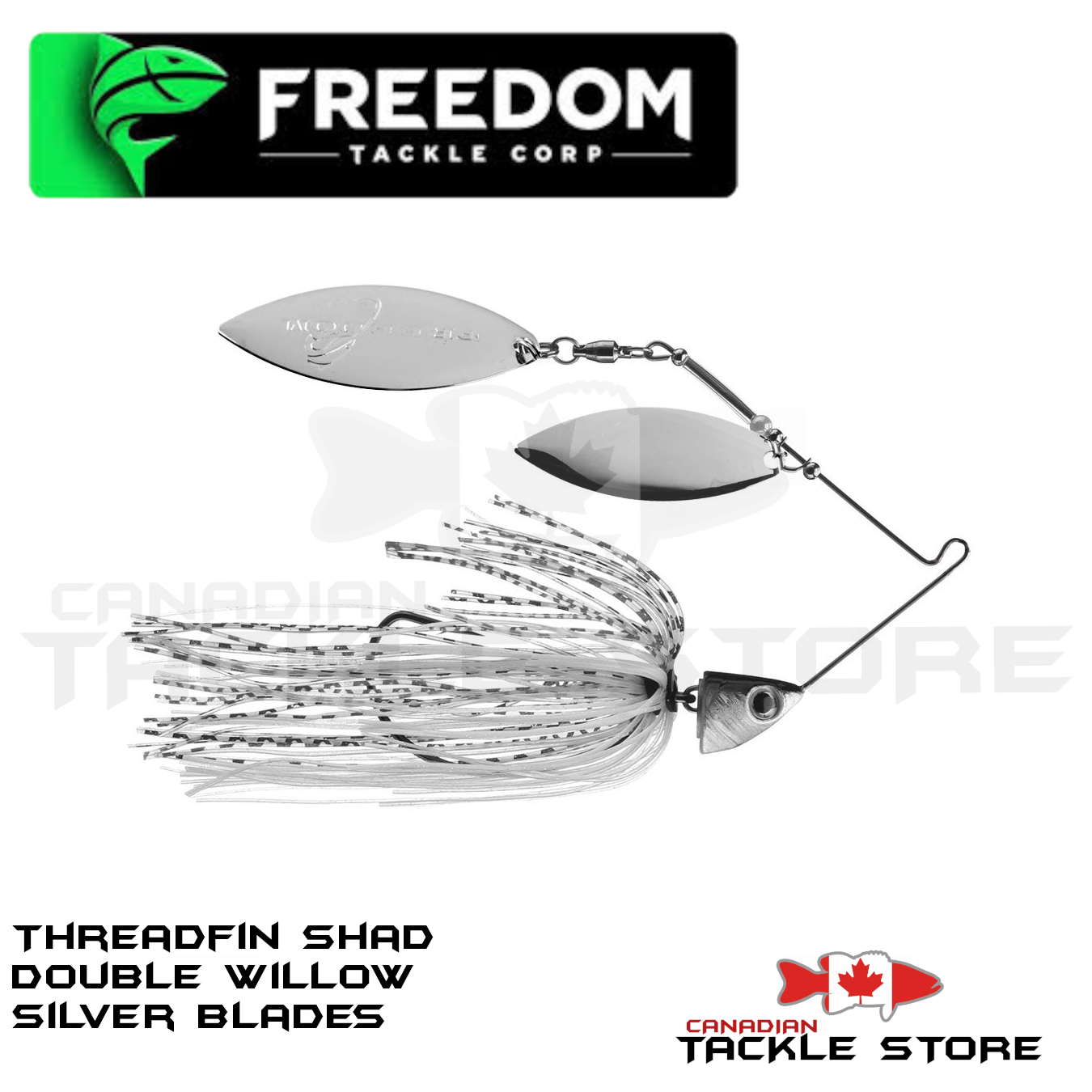 Freedom Tackle Hydra Hybrid Swimbait Head 1 oz / Silver Shad