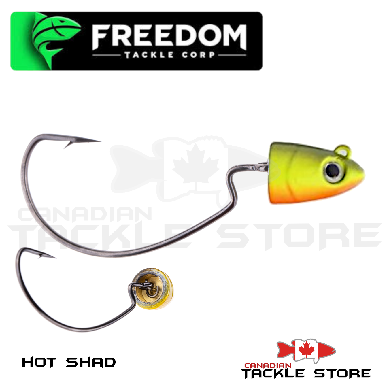 Freedom Tackle Hydra Hybrid Swimbait Head 3/4 oz / Hot Shad
