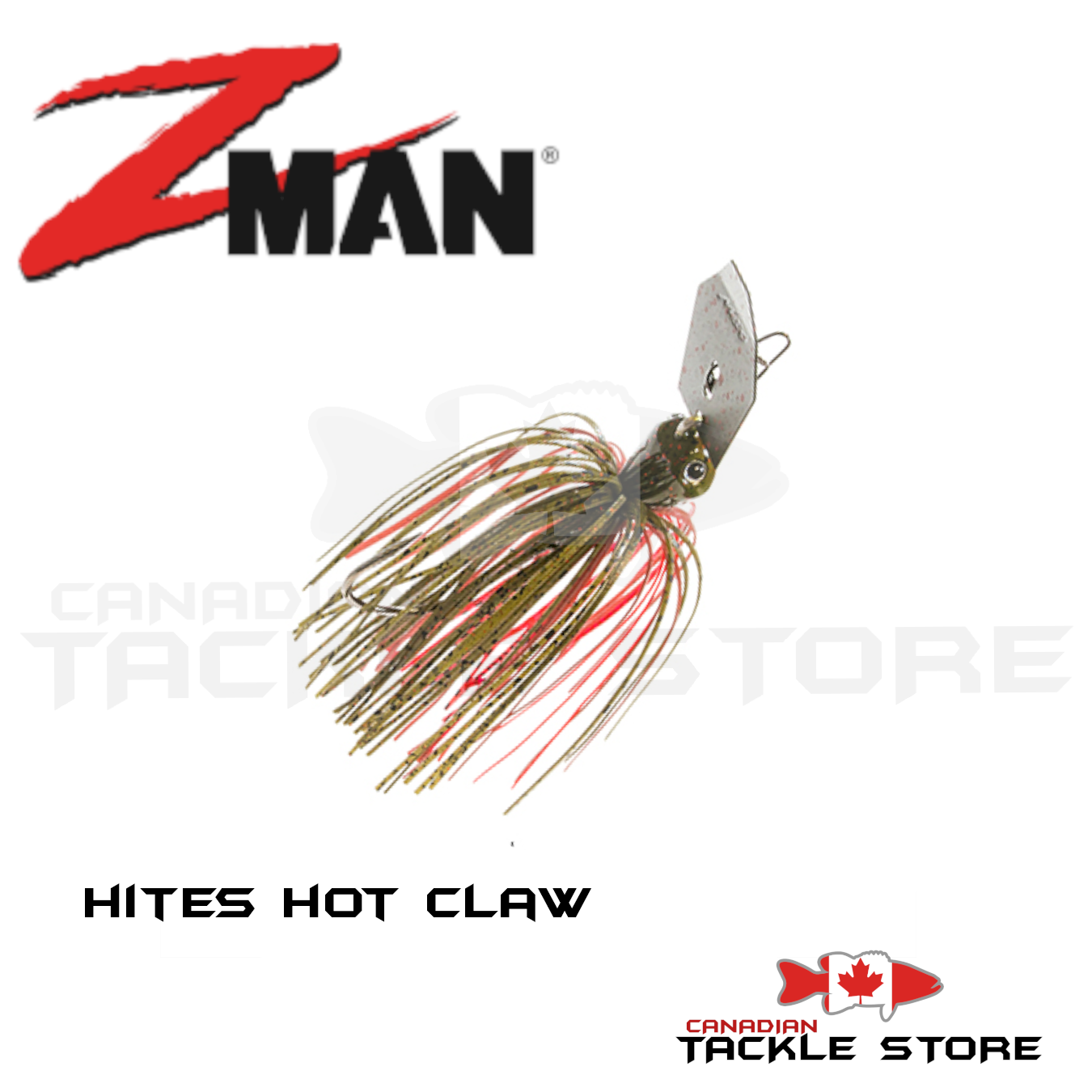 Z-Man Chatterbait Jack Hammer 1/2 OZ / Hite's Hot Craw