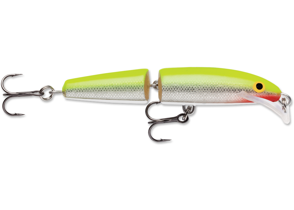 Rapala Scatter Rap Jointed Silver Fluorescent Chartreuse