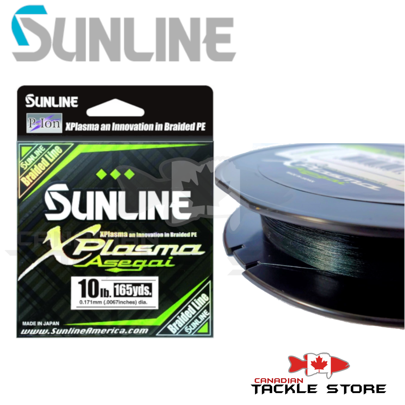 P-Line TCB 8 Carrier 300-Yard Braided Fishing Line, Green, 10-Pound, Braided  Line -  Canada